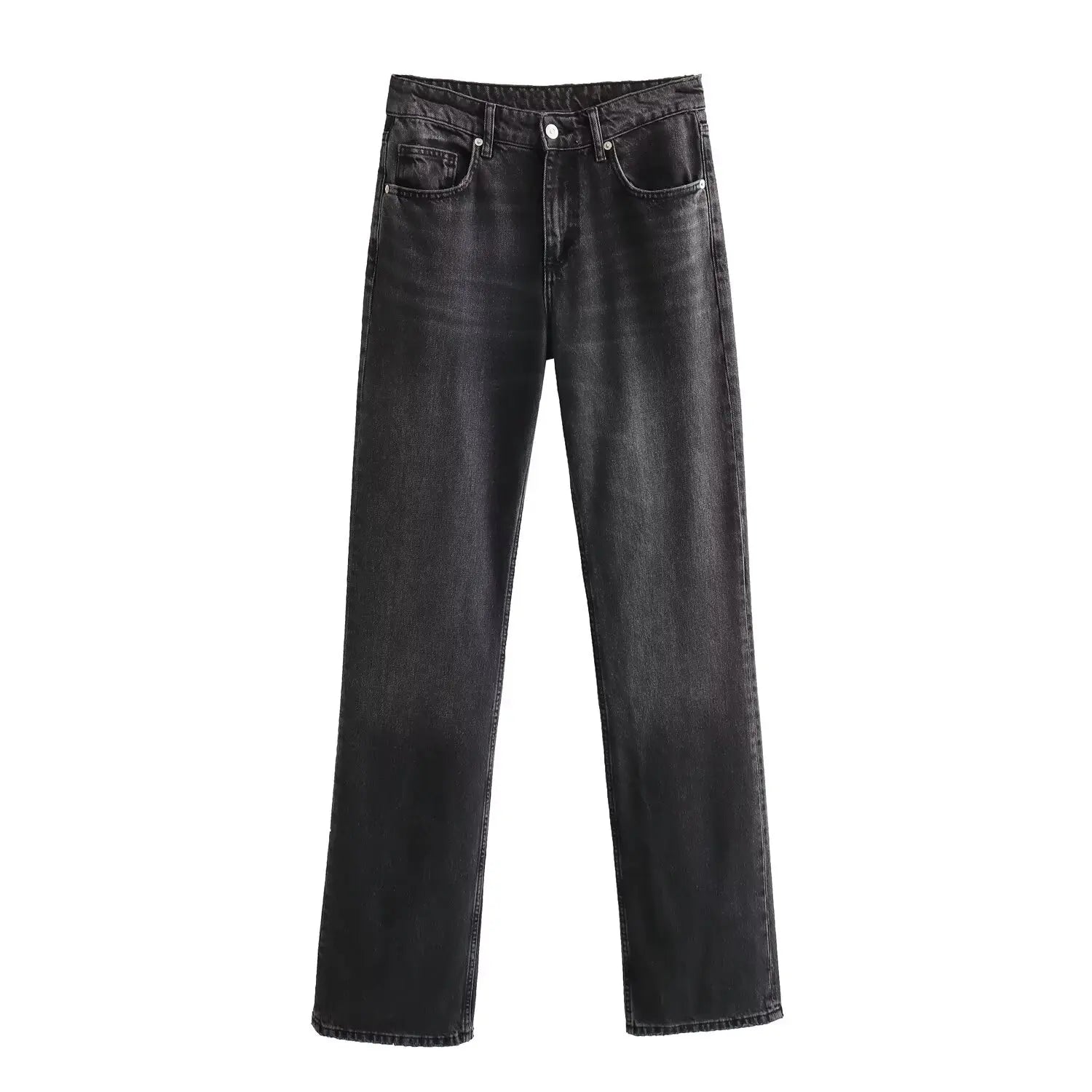 Women's High Waist Straight Leg Jeans