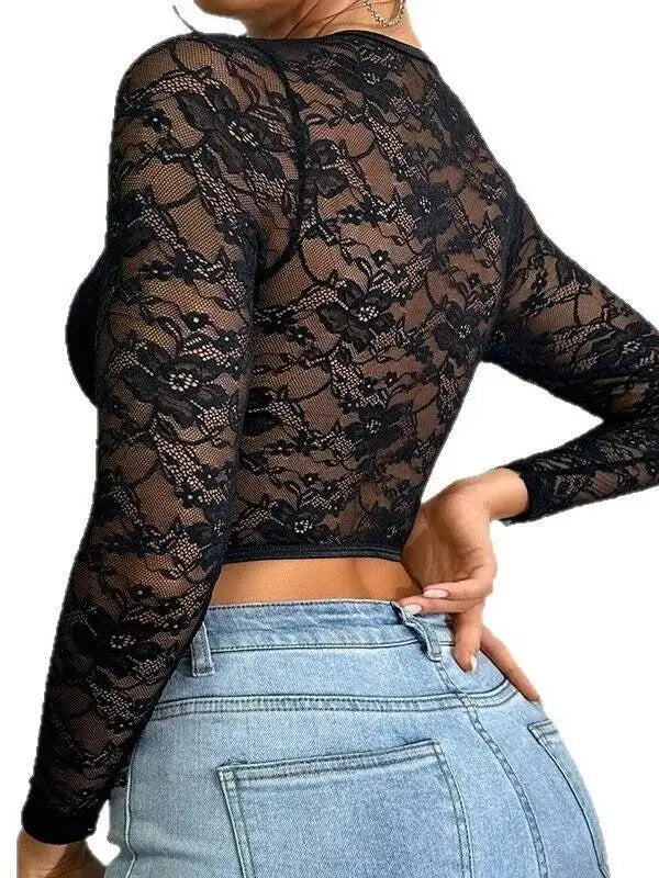 Sheer Lace Corset Top