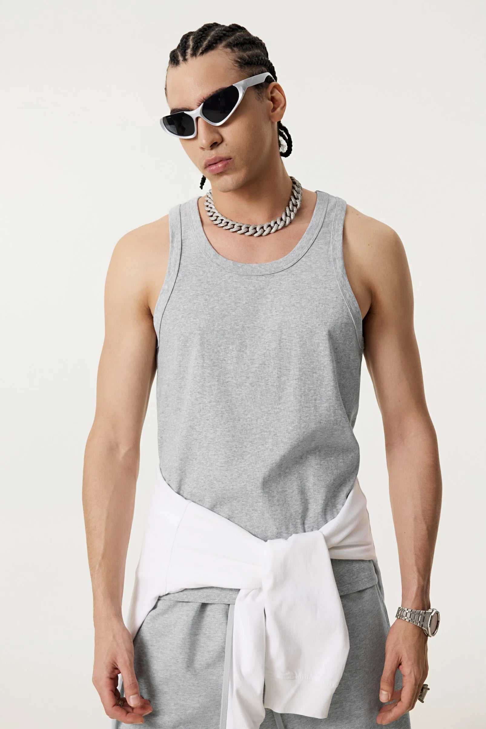 Summer Tank Top – Minimalist, Loose-Fit Workout Vest