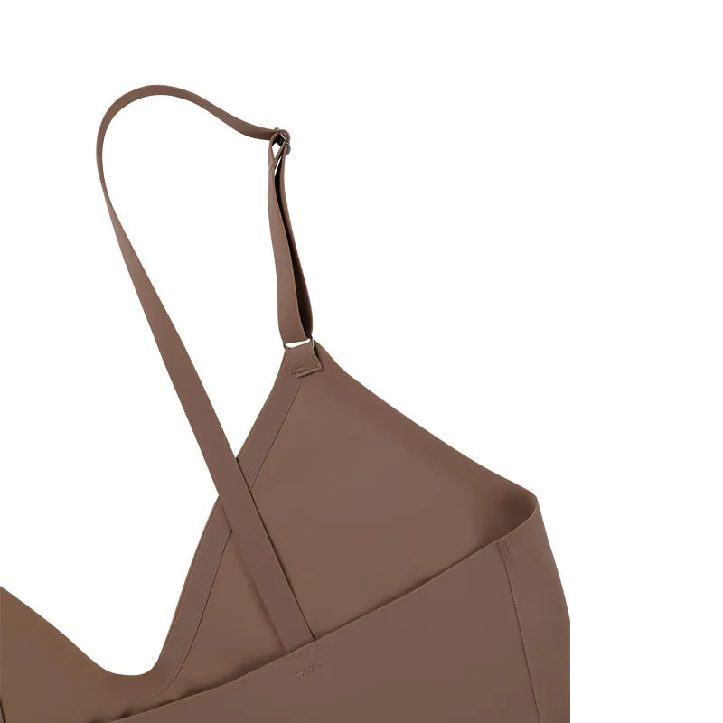 Ice Silk Seamless Wireless Bras And Women Underwear Set