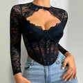 Sheer Lace Corset Top
