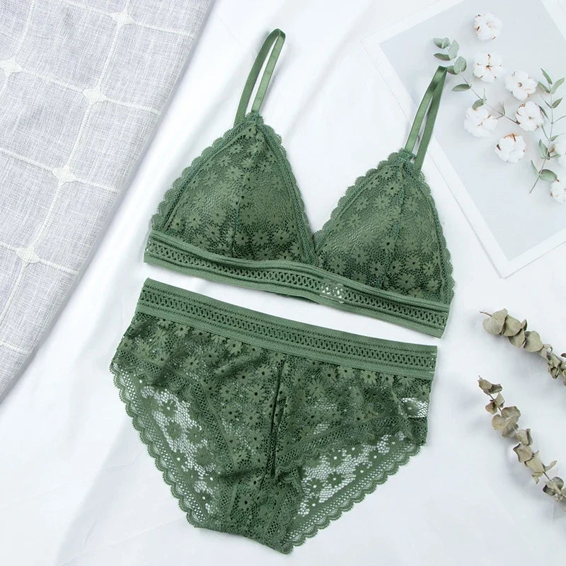 Floral Lace Lingerie Set