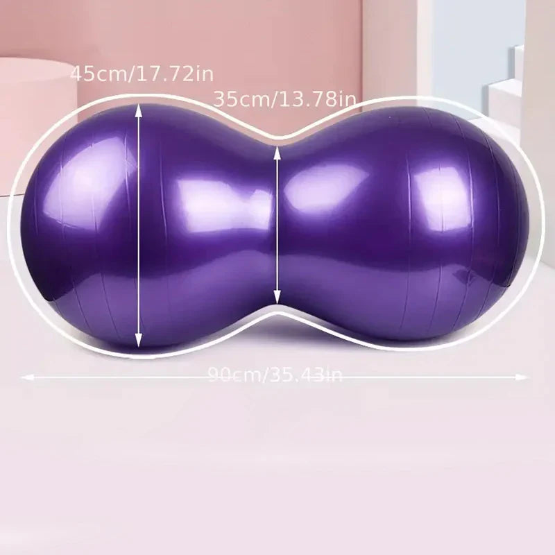 90cm Anti-Burst Peanut Yoga Ball for Home Workouts