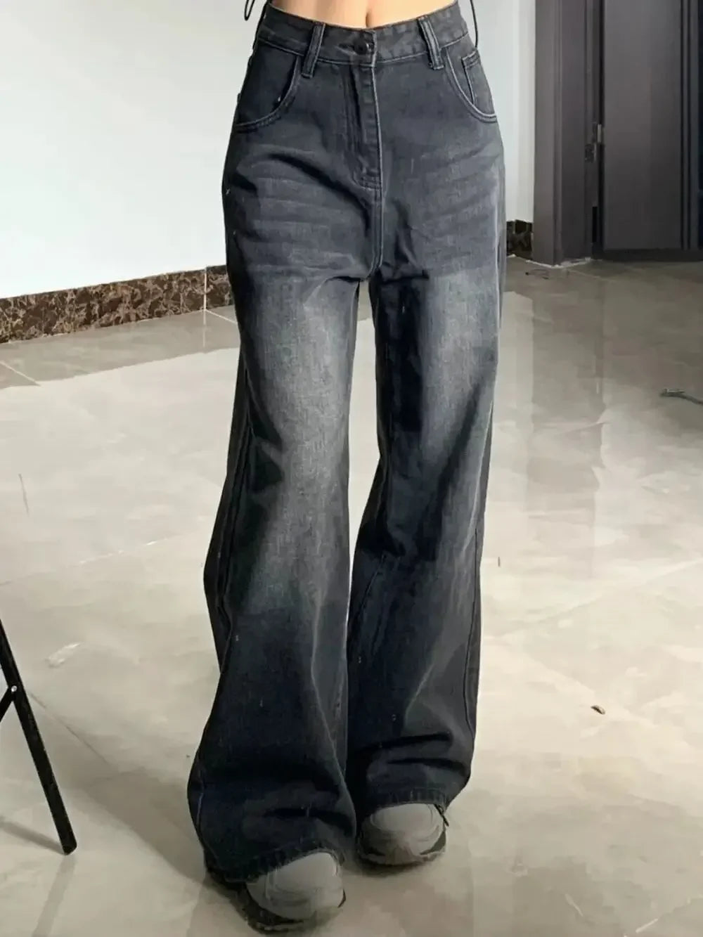 Bell Bottom Plus-size Female Denim Trousers