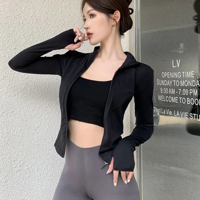 2026 Slim Fit Long Sleeve Tight UV Protection Crop Tops