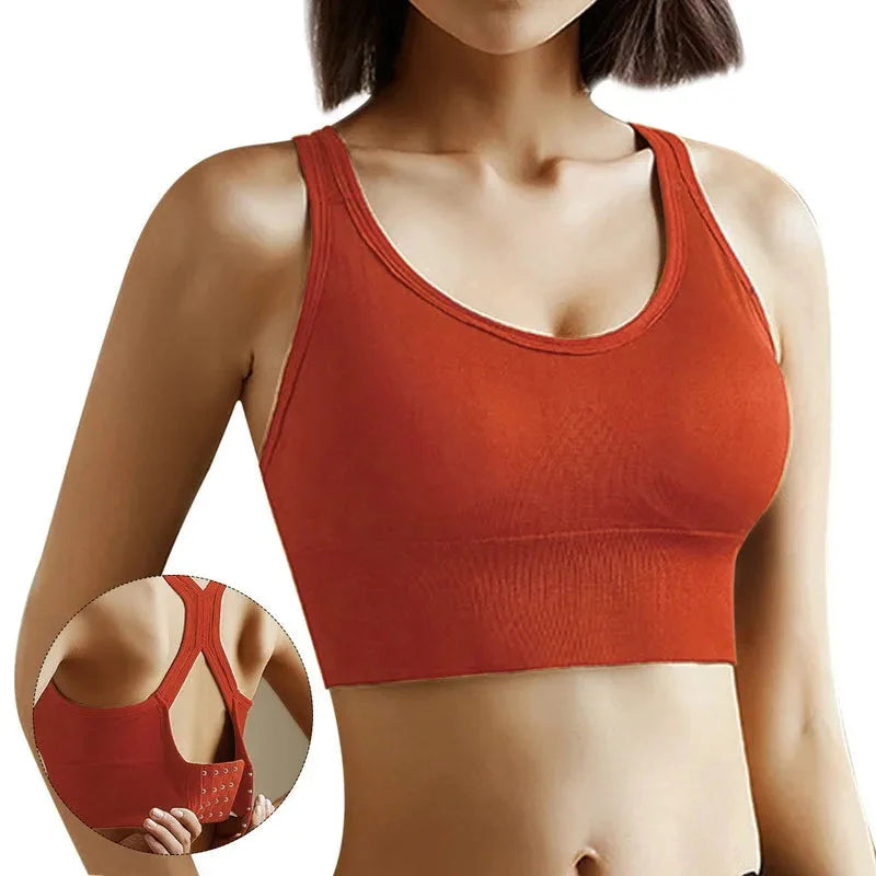 Women's Hollow Push-Up Sports Bra Tank Top