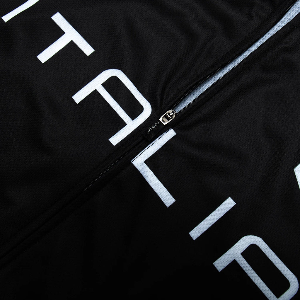 Mens Cycling Jersey Classic Black Cycling Racing Tops Short Sleeve