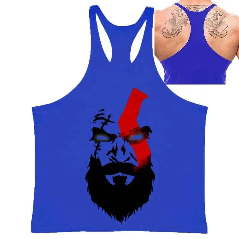 Spartan Print Men's Gym Tank Tops