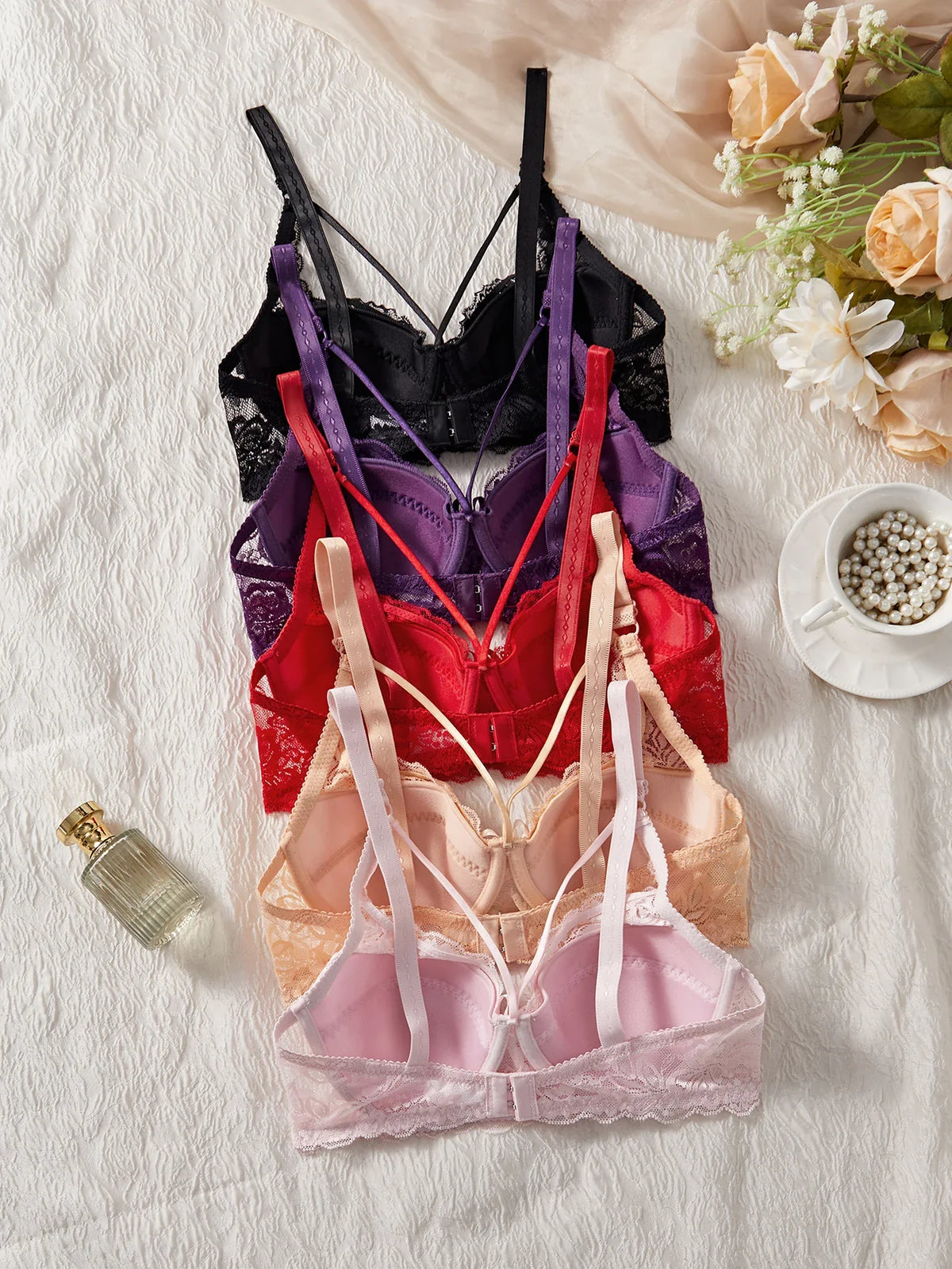 Bow Lace Bra - 5-Pack
