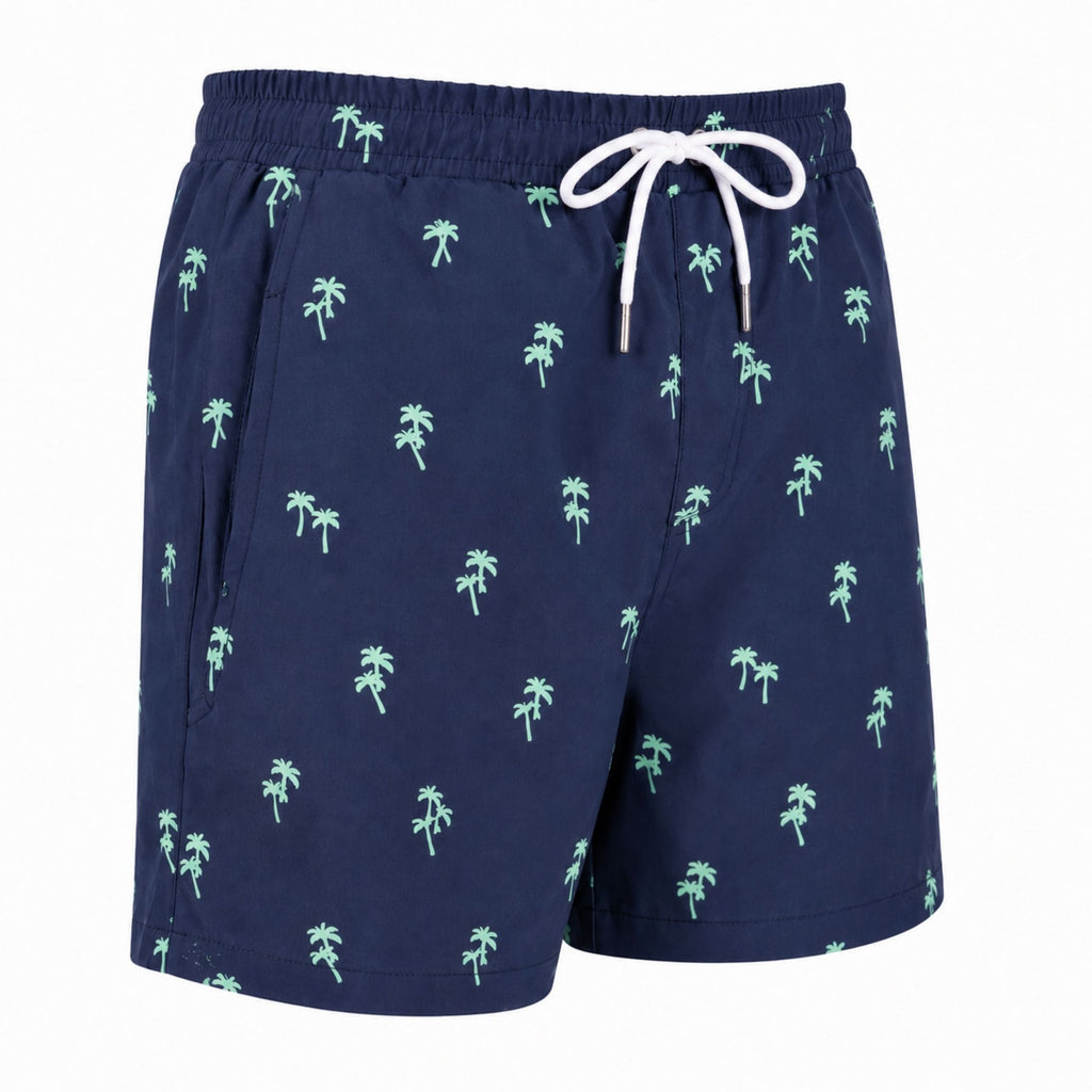 Tropical Trees - Waterproof Swim Shorts With A Waterproof Pocket