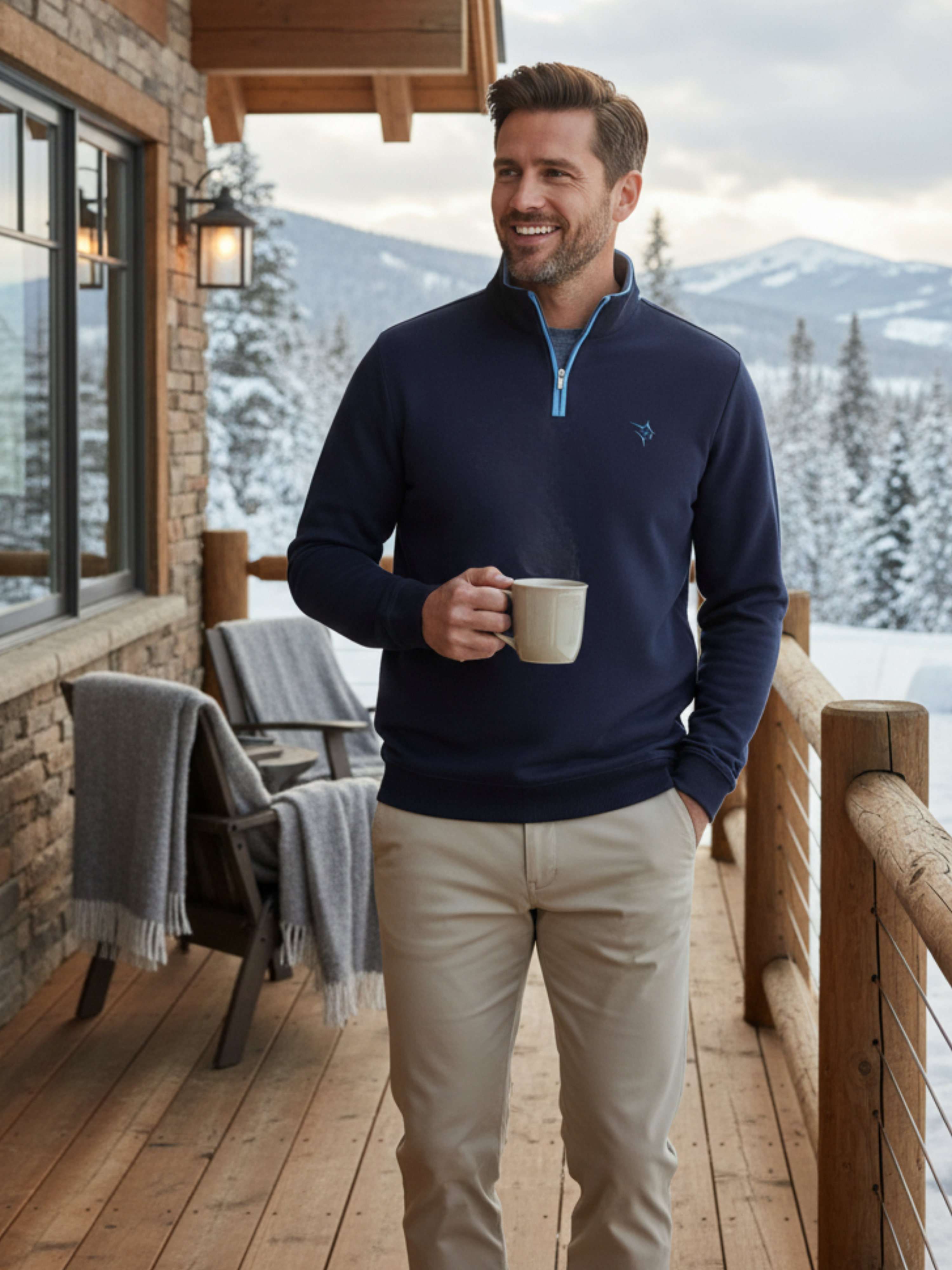 Turnberry Quarter Zip Smooth Knit