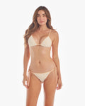 Yellow Coral Triangle Bikini top