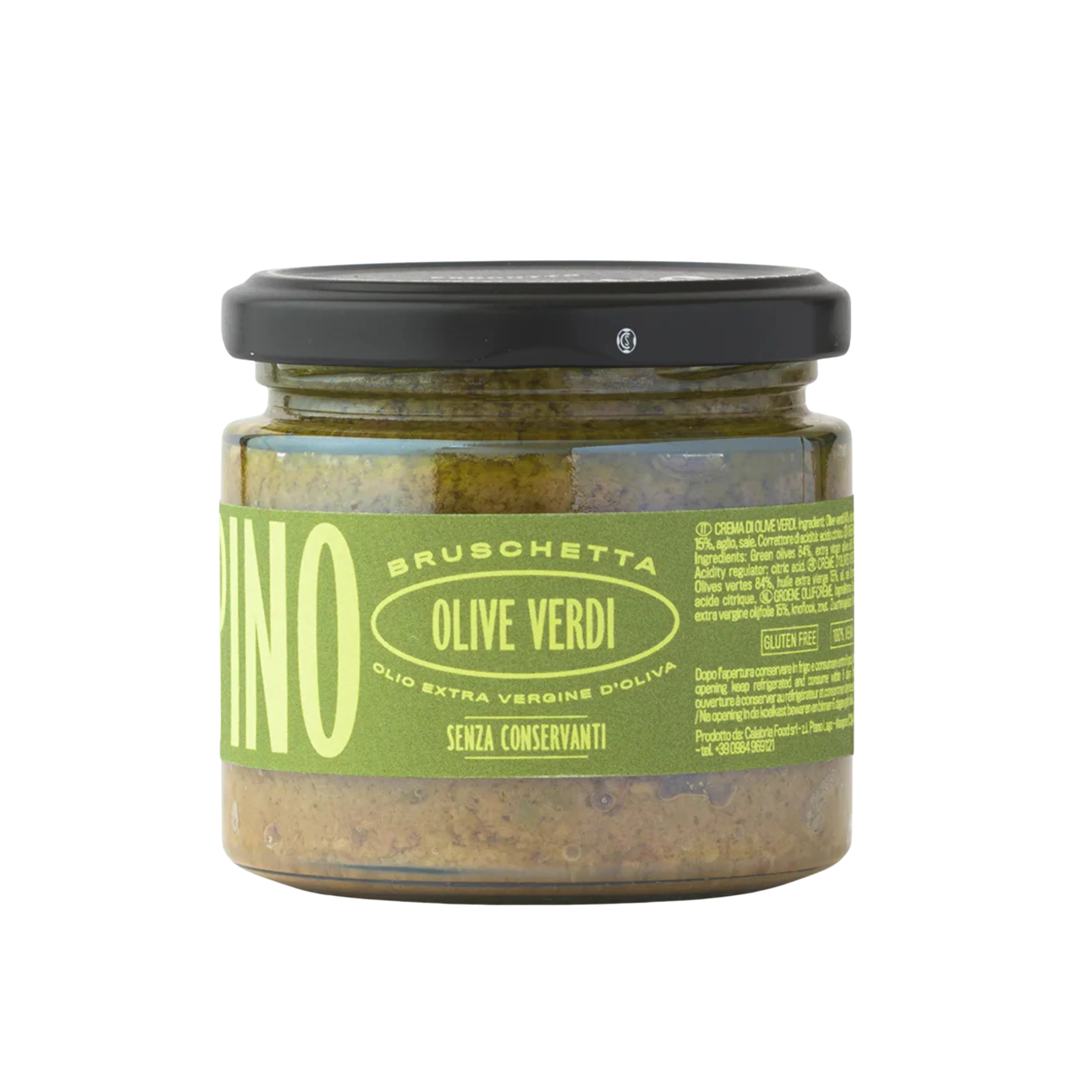 Famiglia Crispino Green Olive Bruschetta Spread — Tapenade Style Italian