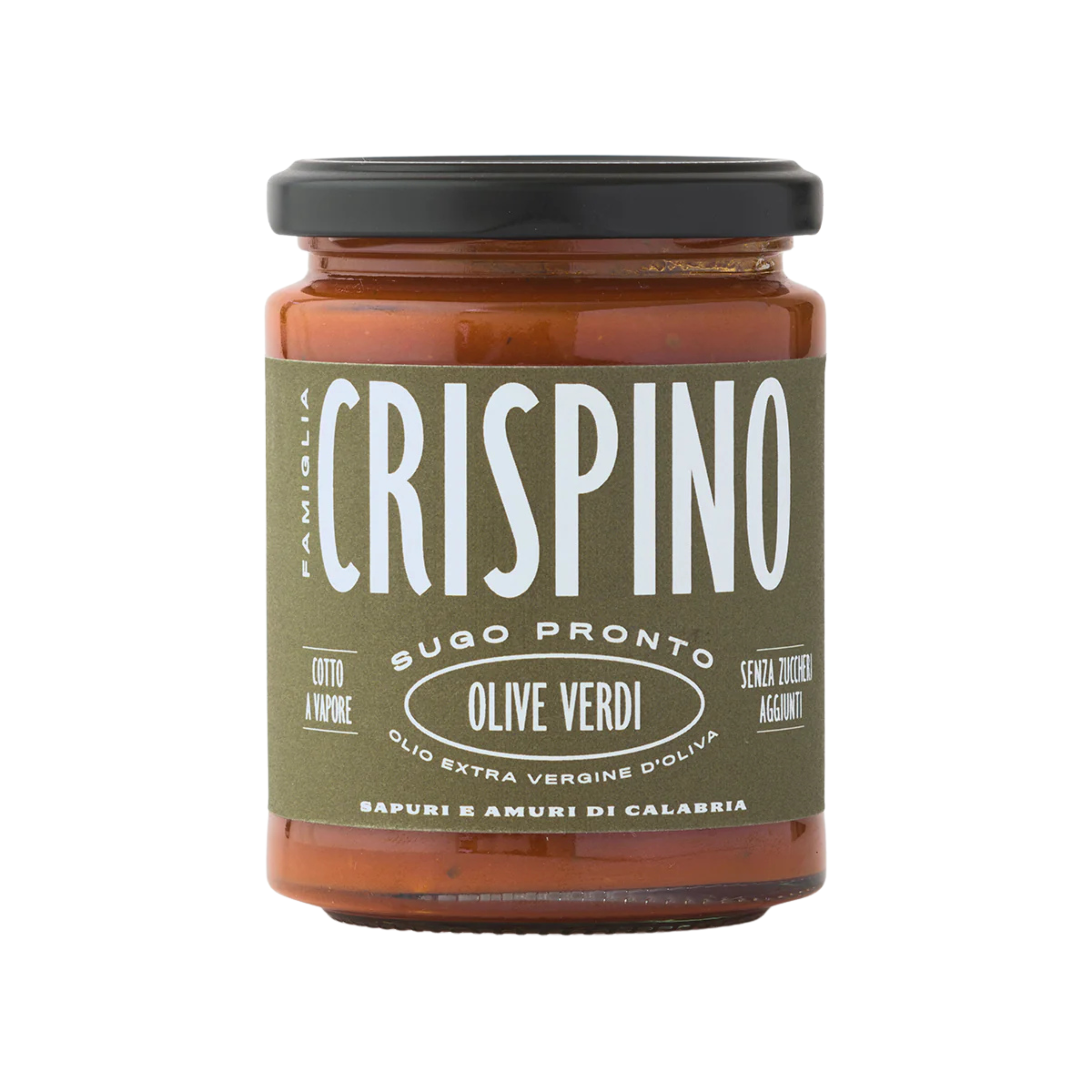 Famiglia Crispino Green Olive Pasta Sauce — Ready-Made Italian Sugo