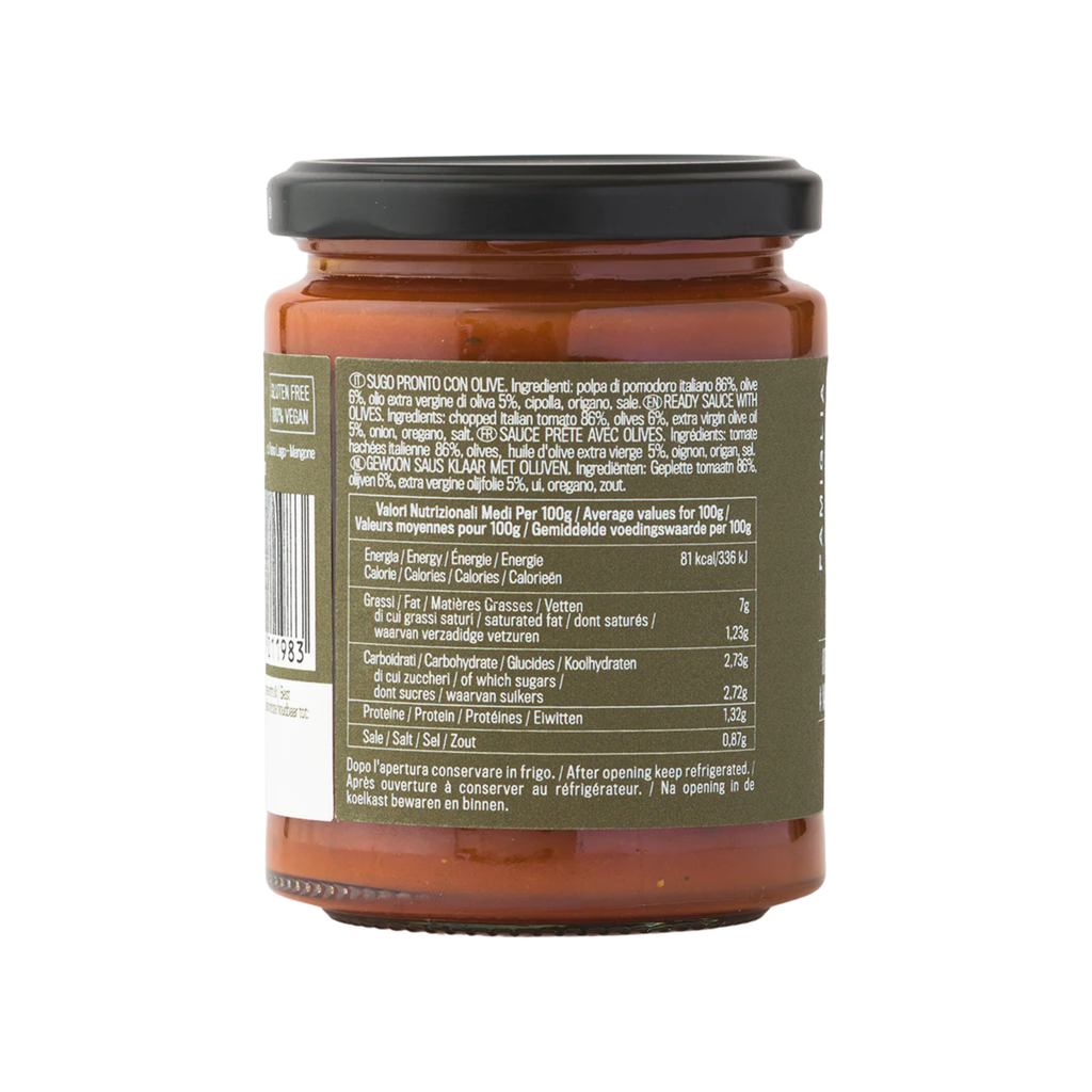 Famiglia Crispino Green Olive Pasta Sauce — Ready-Made Italian Sugo