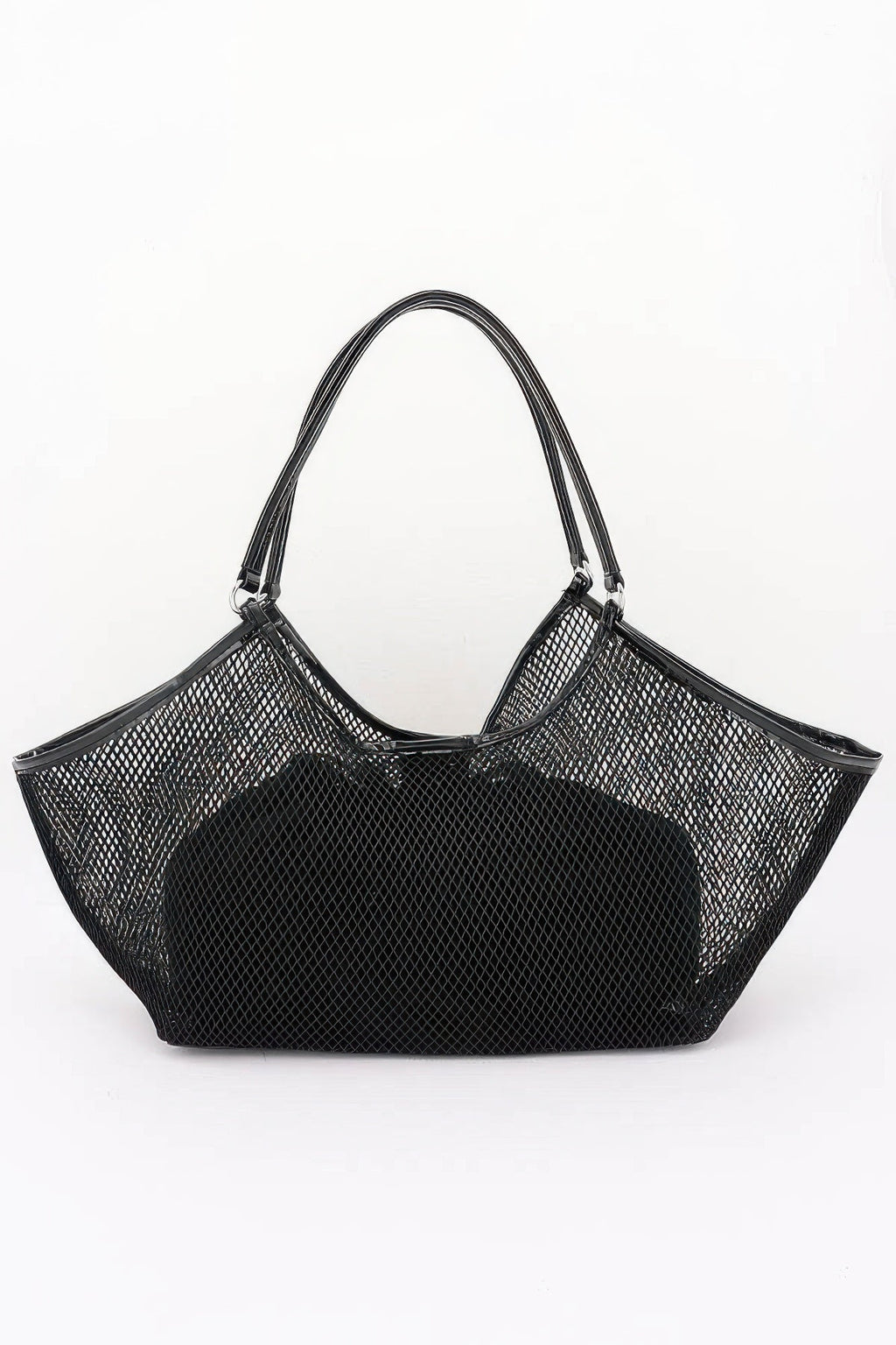 BYMANYC Women's Mesh Tote Bag with Removable Liner