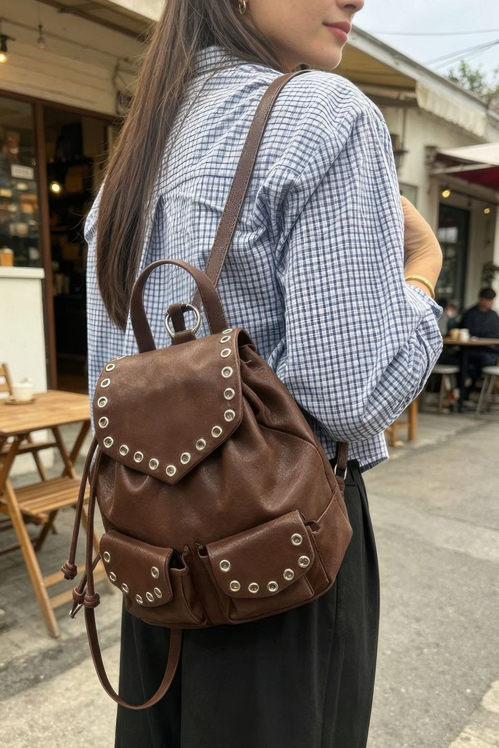 BYMANYC Women's Vegan Leather Backpack