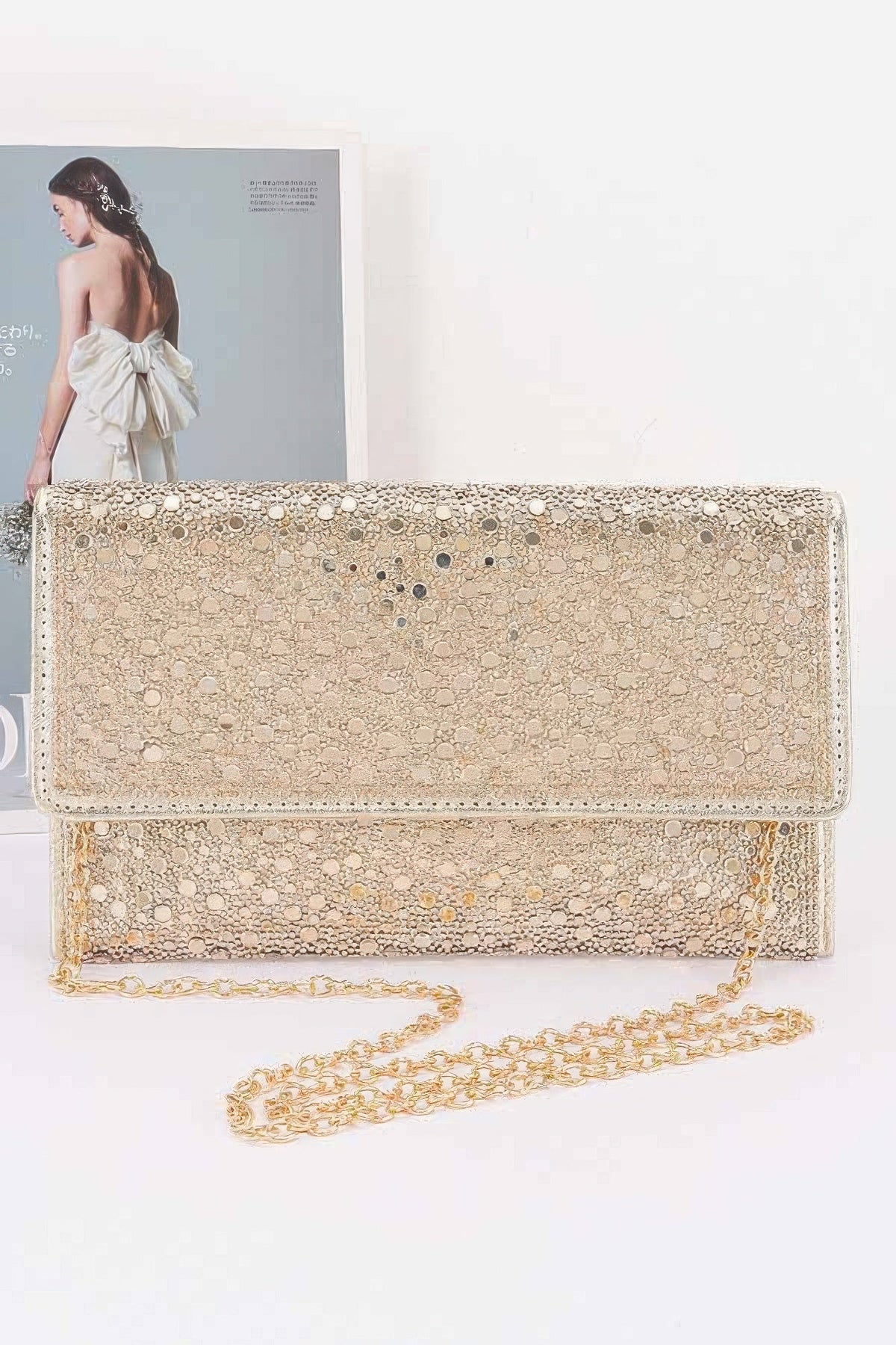 BYMANYC Women's Rhinestone Envelope Clutch