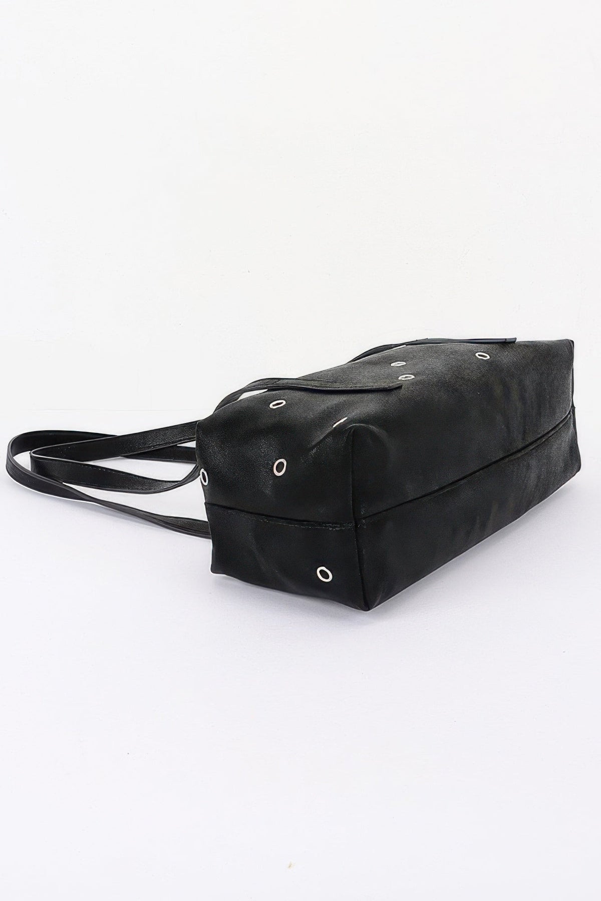 BYMANYC Women's Rectangular Eyelet-Studded Vegan Leather Shoulder Bag