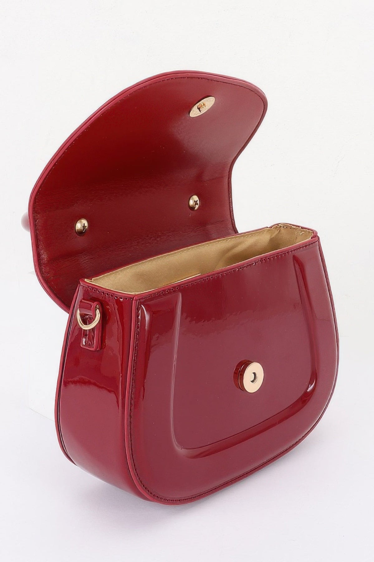 BYMANYC Women's Patent Leather Top-Handle Bag