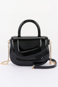 BYMANYC Women's Patent Leather Top-Handle Bag
