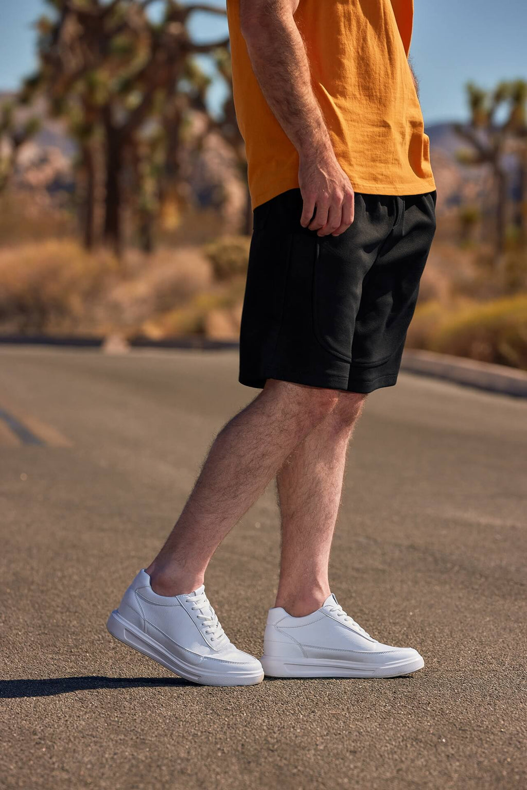 CALTO - X1647 - 2.8 Inches Taller (White) - Lightweight Sneakers