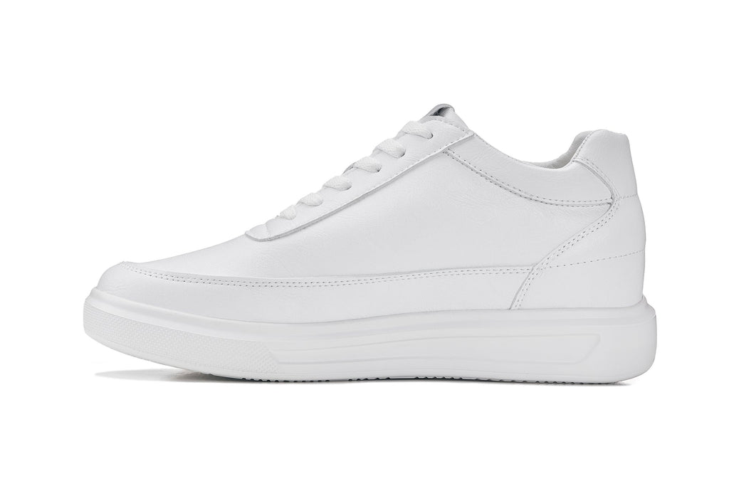 CALTO - X1647 - 2.8 Inches Taller (White) - Lightweight Sneakers