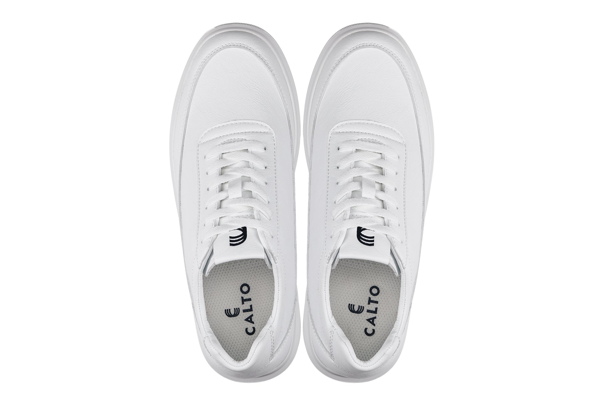 CALTO - X1647 - 2.8 Inches Taller (White) - Lightweight Sneakers