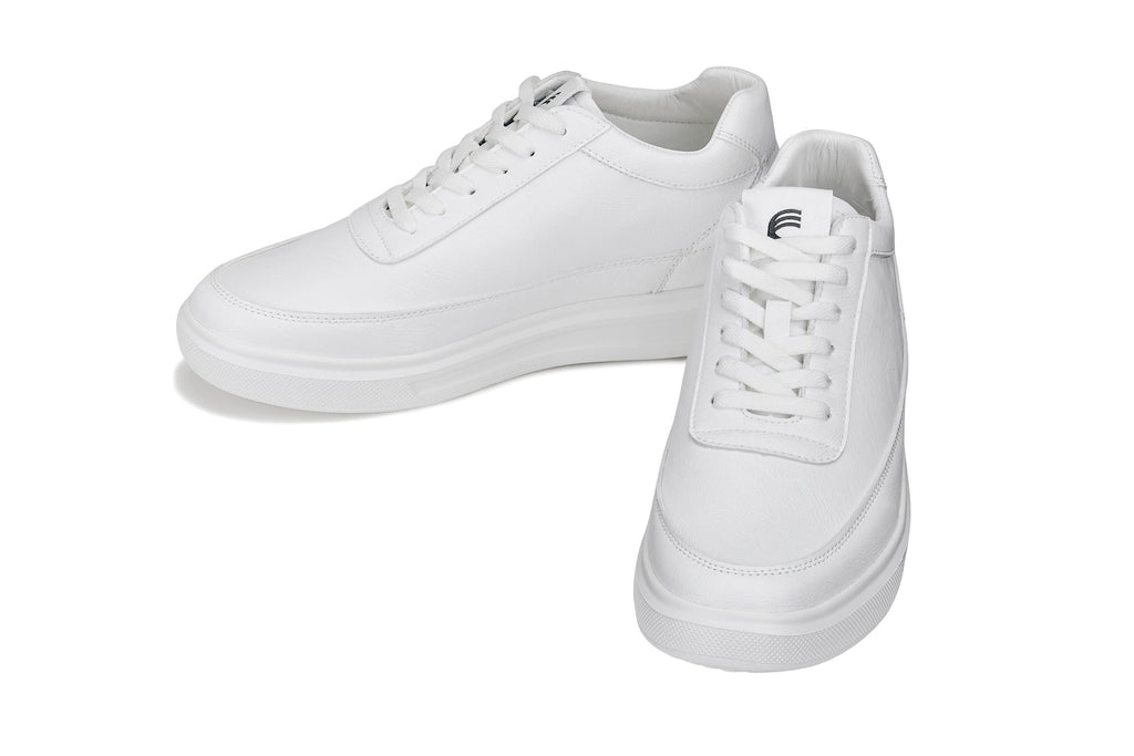 CALTO - X1647 - 2.8 Inches Taller (White) - Lightweight Sneakers