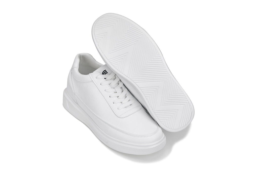 CALTO - X1647 - 2.8 Inches Taller (White) - Lightweight Sneakers