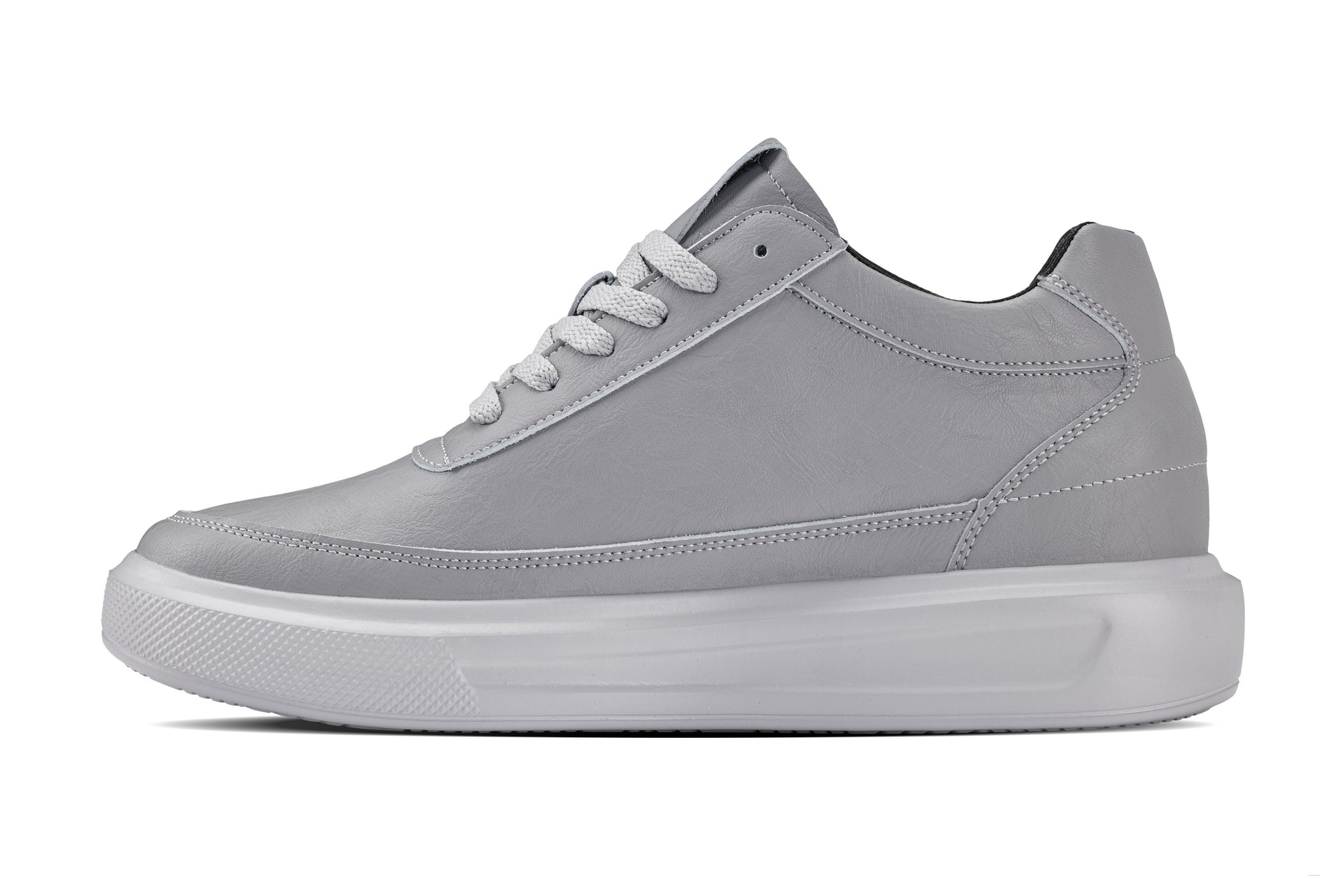 CALTO - X1648 - 2.8 Inches Taller (Pewter Grey) - Lightweight Sneakers