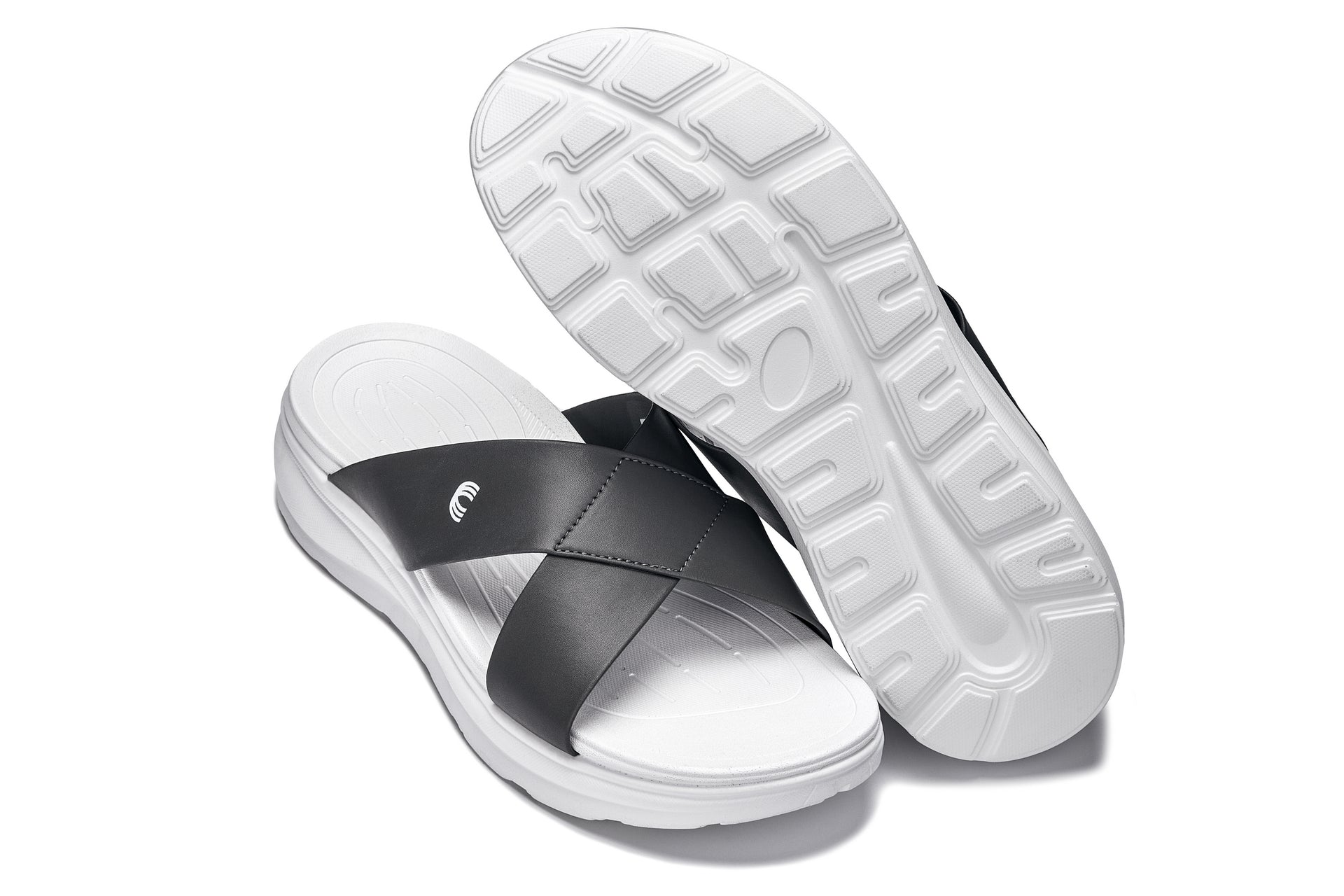 CALTO - X1654 - 2 Inches Taller (White/Matte Steel Grey)