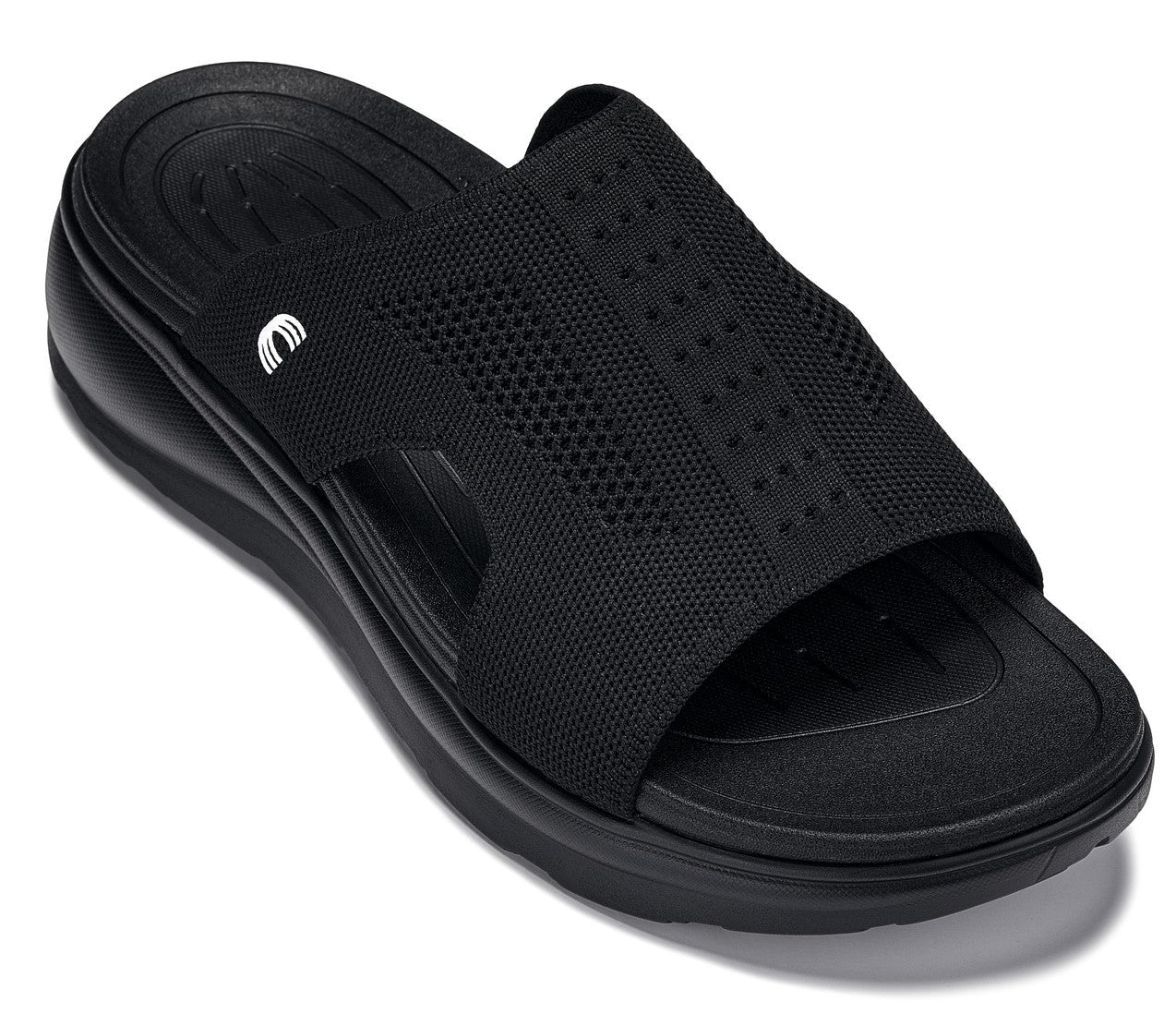 CALTO - X1657 - 2 Inches Taller (Black/Knitted Black)