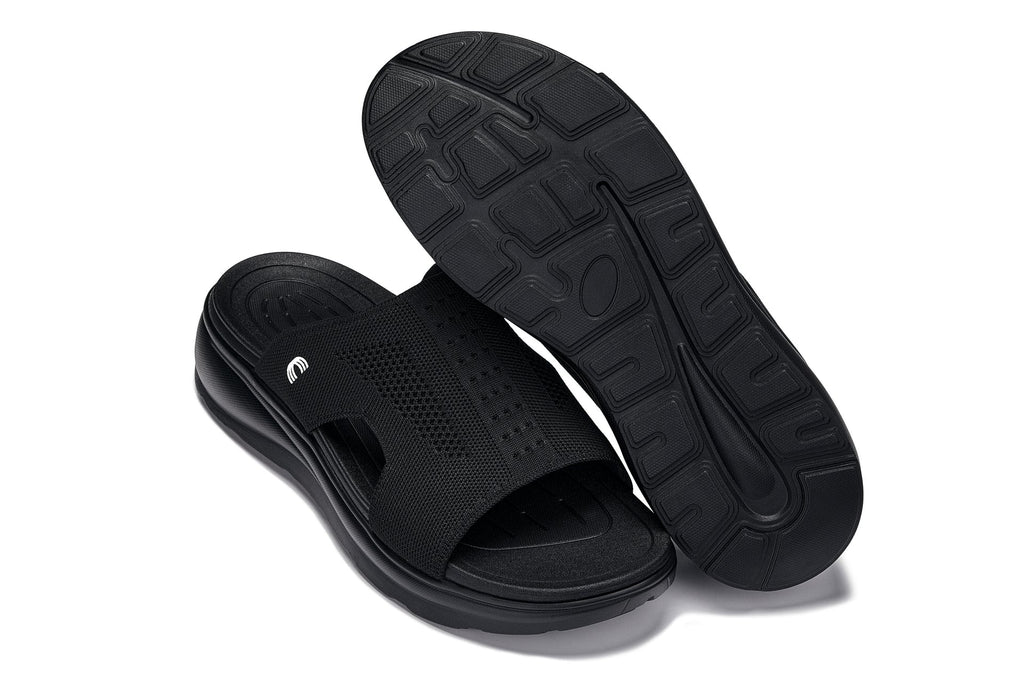 CALTO - X1657 - 2 Inches Taller (Black/Knitted Black)