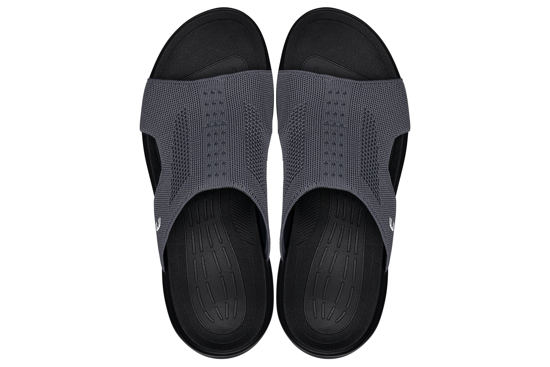 CALTO - X1658 - 2 Inches Taller (Black/Knitted Dark Gray)