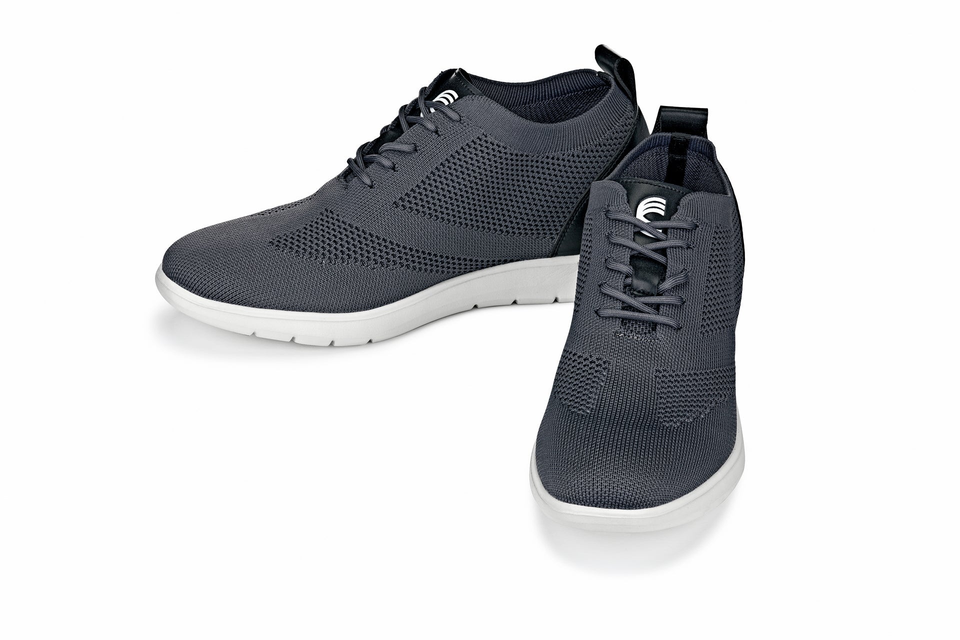 Men's Moon Gray & Black Lace Up Casual Walker Lightweight X2213