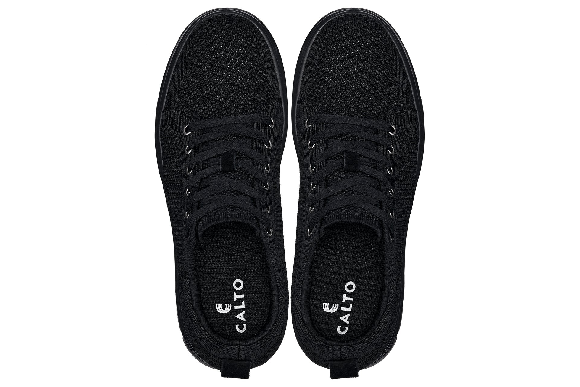 Men's Black Lace Up Casual Sneaker Lightweight X2320