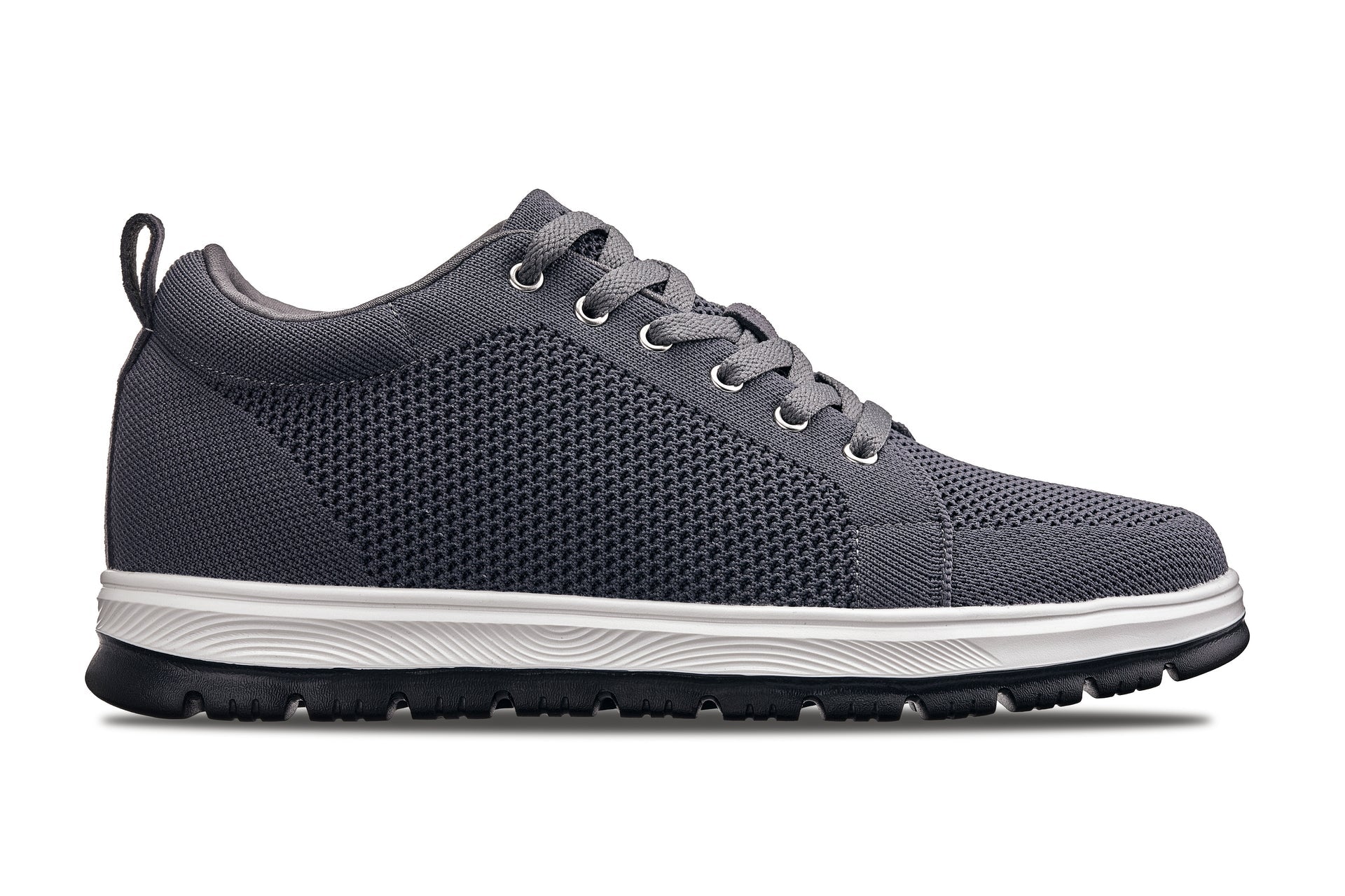 Men's Iron Grey Lace Up Casual Sneaker Lightweight X2323