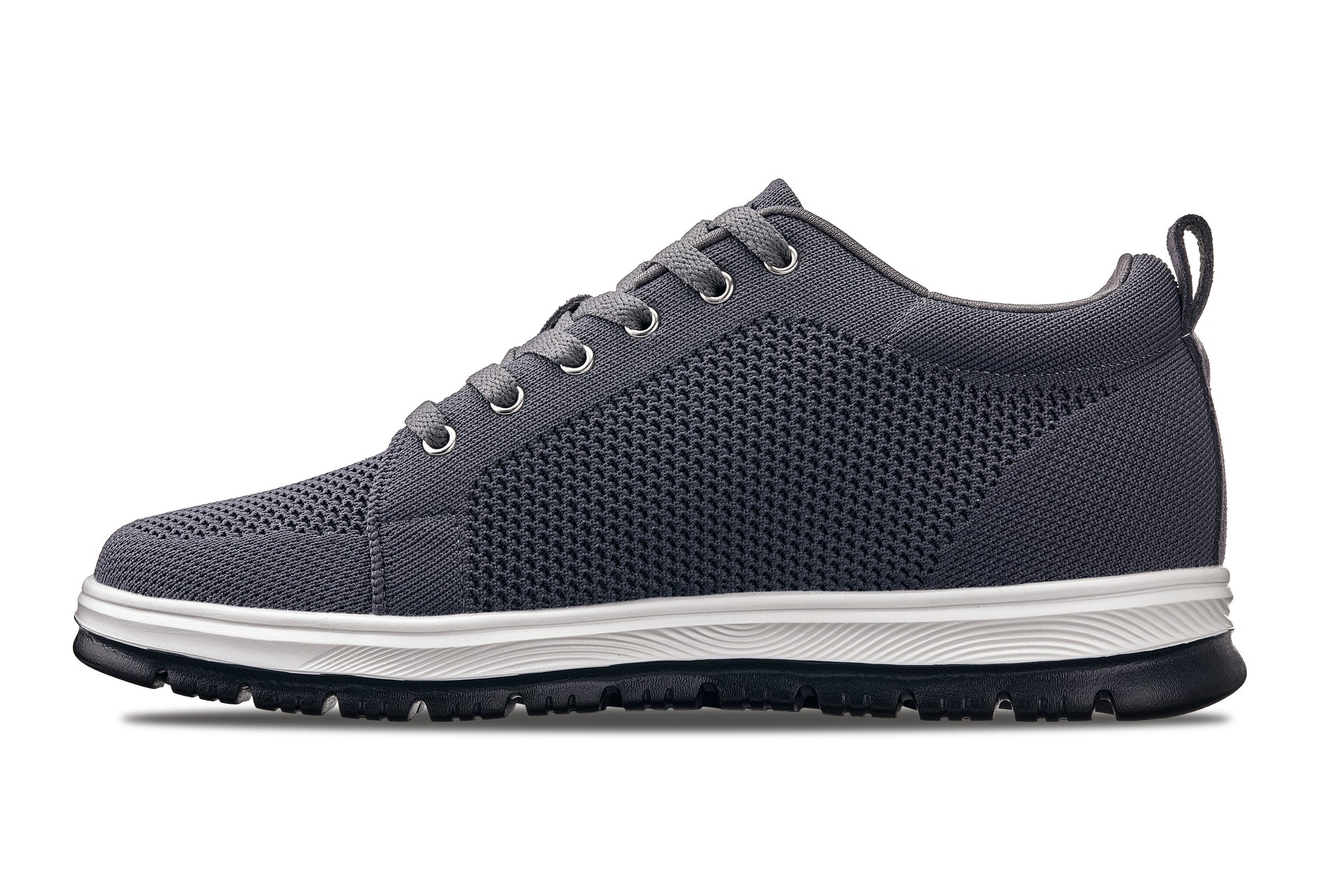 Men's Iron Grey Lace Up Casual Sneaker Lightweight X2323