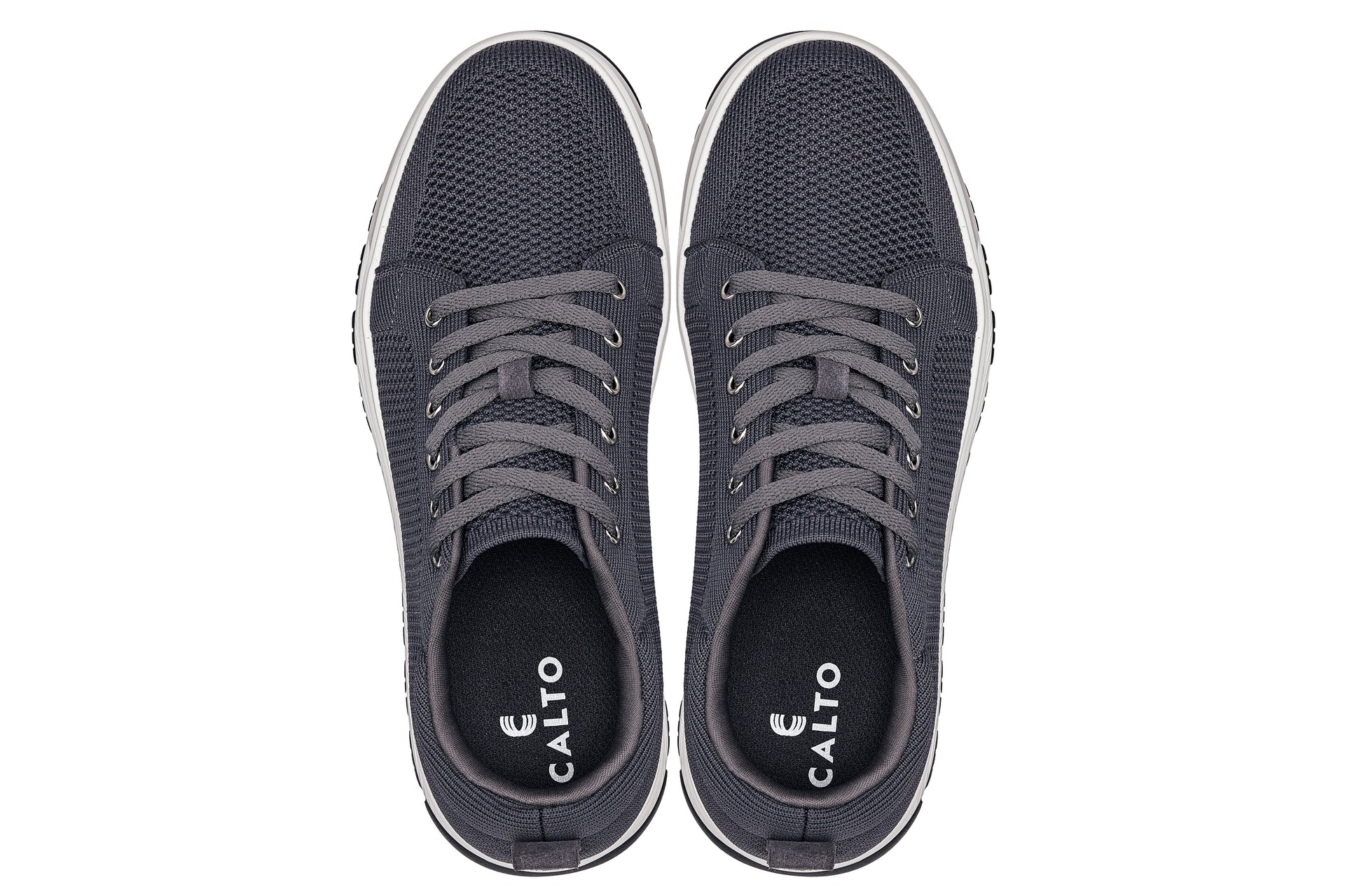 Men's Iron Grey Lace Up Casual Sneaker Lightweight X2323