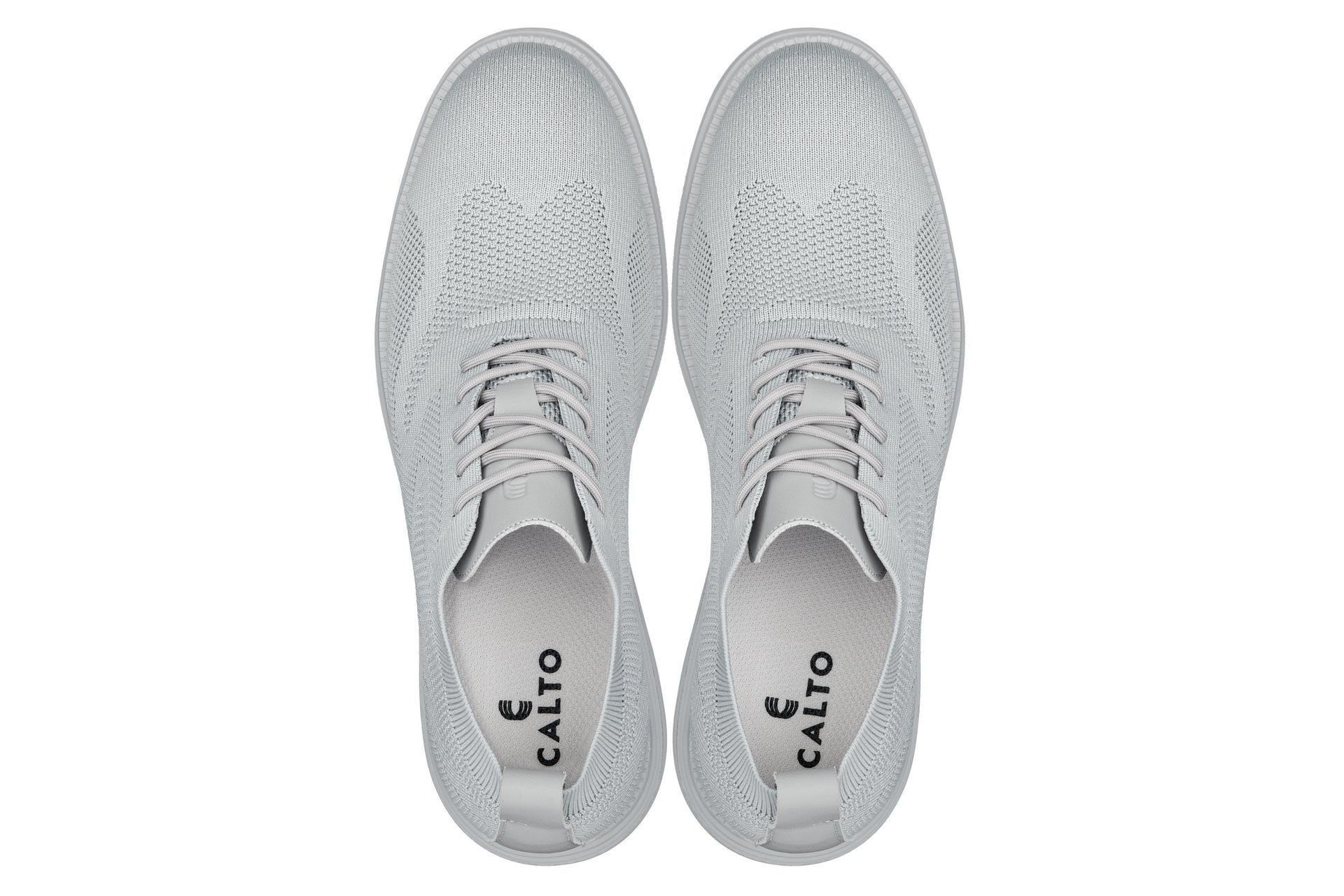 Men's Pewter & Light Grey Lace Up Casual Walker Lightweight X2640