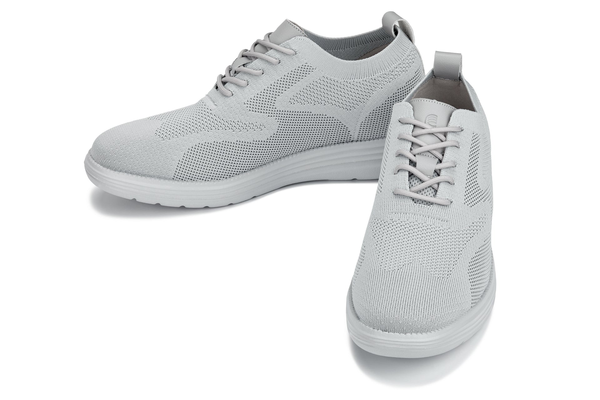 Men's Pewter & Light Grey Lace Up Casual Walker Lightweight X2640