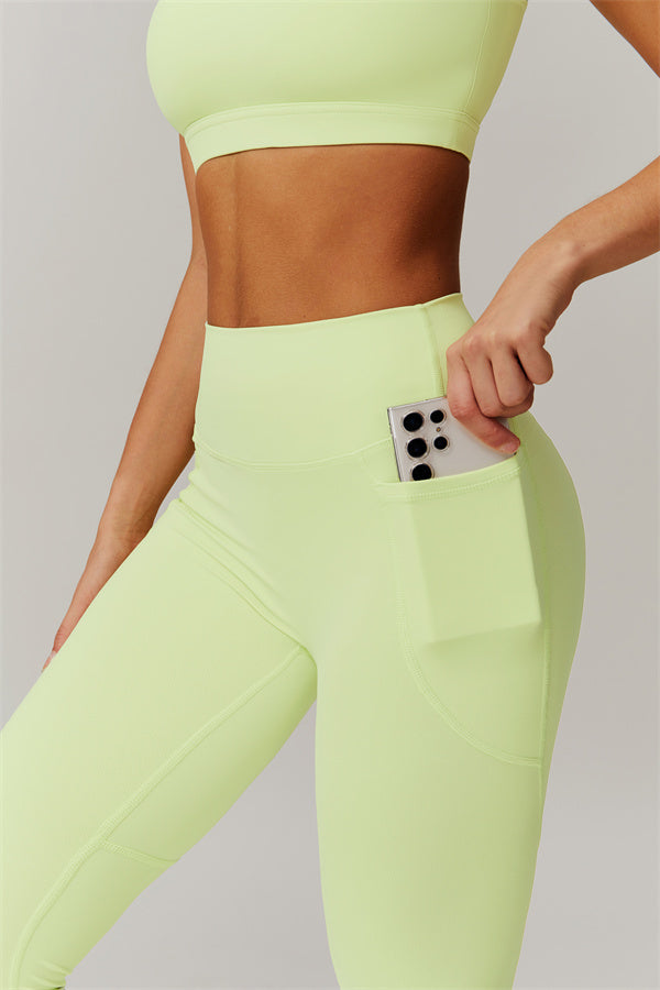 Blissful Rose One-Shoulder Sports Bra & Leggings Set