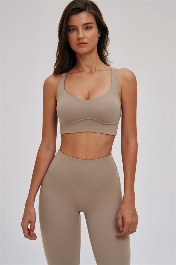Kinetic Cross Back High Support Sports Bra