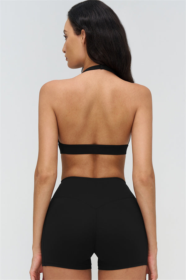 Sports Bra and Shorts 2-Piece Set – Seamless Sculpting