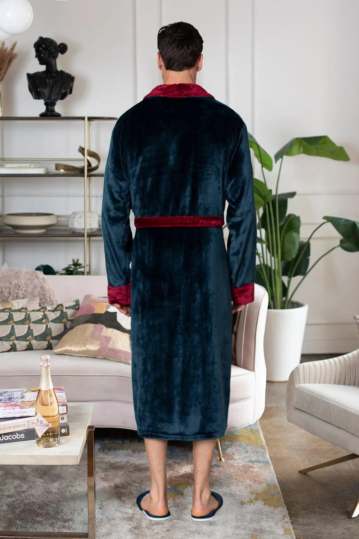 Cozy Men's Plush Robes – Built for Comfort, Designed to Last with available Personalization Add-on