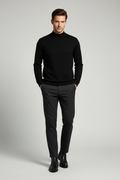 Black Mock Neck Sweater