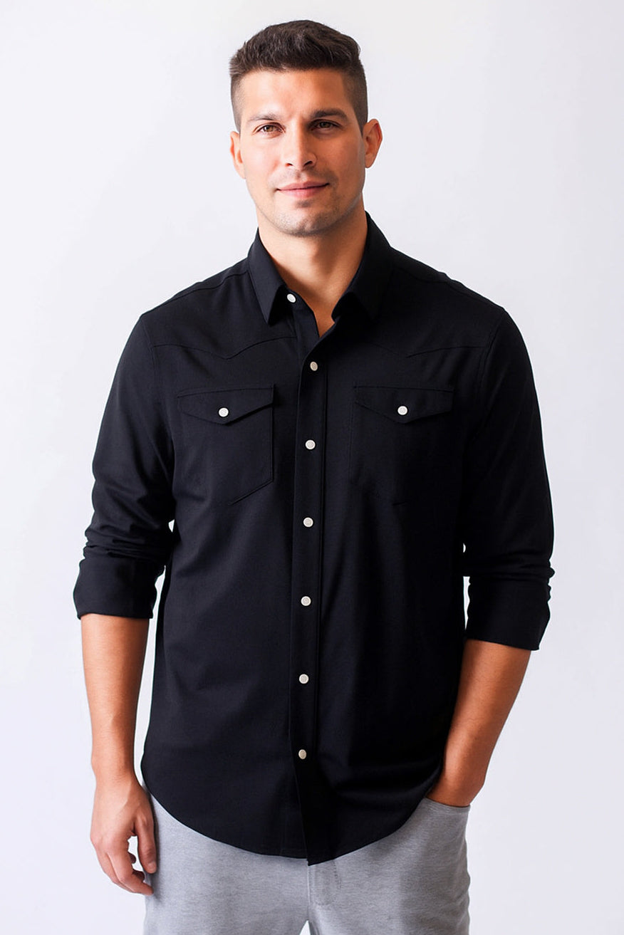 Cinqo Western Tech Shirt 2-Pack - Black/White