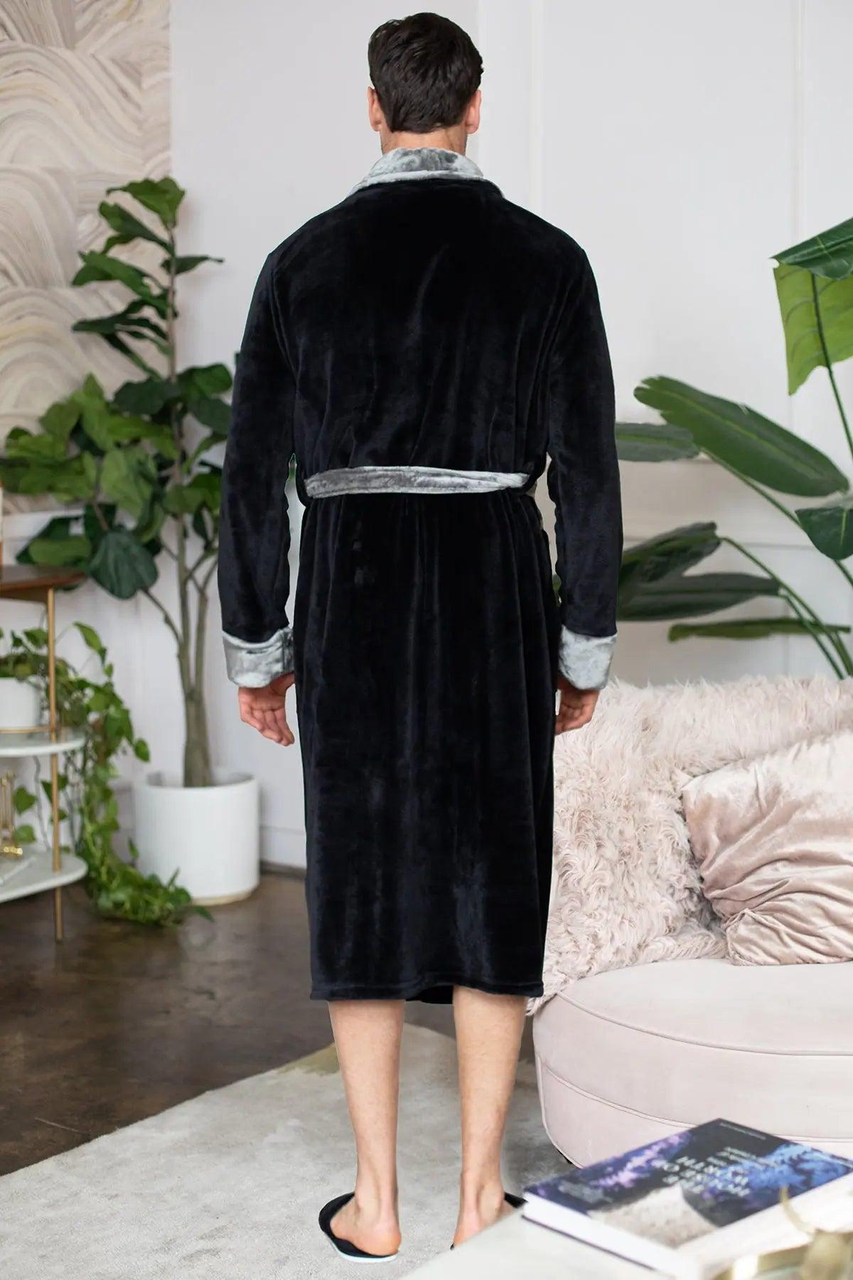 Cozy Men's Plush Robes – Built for Comfort, Designed to Last with available Personalization Add-on