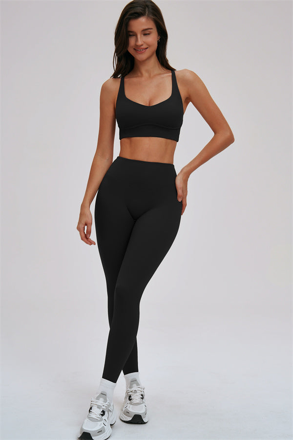 Kinetic Cross Back High Support Sports Bra
